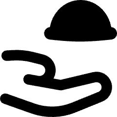 Serving Dome Hand Icon from Flex Remix Set