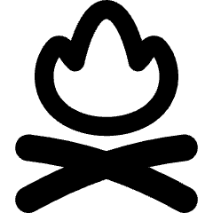 Campfire Icon from Flex Remix Set