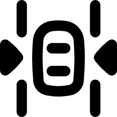 Car Top Side Arrow Icon from Flex Remix Set