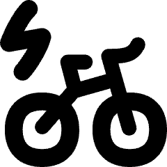 Electric Bicycle Icon from Flex Remix Set