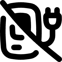 Electric Charging Station Cross Icon from Flex Remix Set