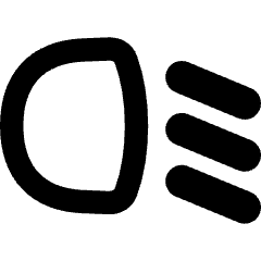 Headlights Low Beam Icon from Flex Remix Set