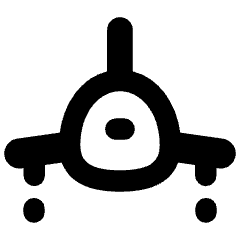 Plane Front Icon from Flex Remix Set