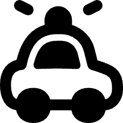 Police Car Icon from Flex Remix Set