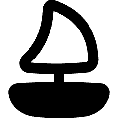 Sail Ship Icon from Flex Remix Set