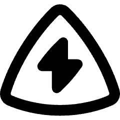 Dangerous Zone Sign Icon from Flex Remix Set