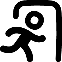 Emergency Exit Icon from Flex Remix Set