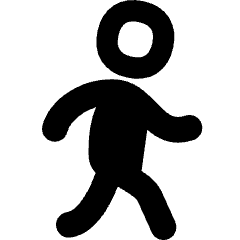 Figure Walking Icon from Flex Remix Set