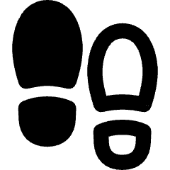 Footprint Icon from Flex Remix Set