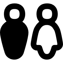 Toilet Man Woman 1 Icon from Flex Remix Set