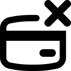 Credit Card Declined Icon from Flex Remix Set