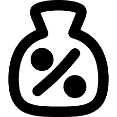 Discount Percent Bag Icon from Flex Remix Set