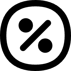 Discount Percent Circle Icon from Flex Remix Set