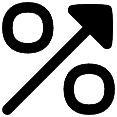 Discount Percent Increase Icon from Flex Remix Set