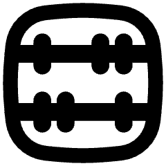 Abacus Horizontal Icon from Flex Remix Set