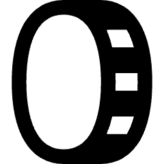 Coin Vertical Icon from Flex Remix Set