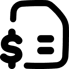 File Dollar Icon from Flex Remix Set