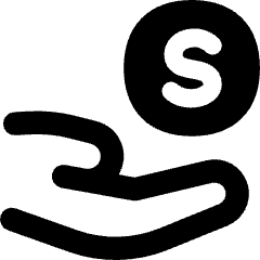 Share Coin Dollar Icon from Flex Remix Set