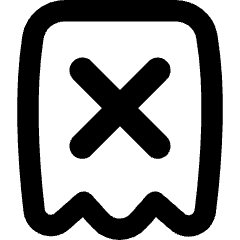 Receipt Cross Icon from Flex Remix Set