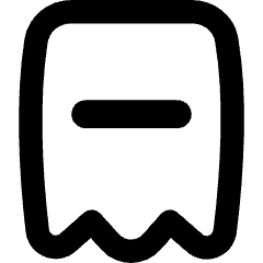 Receipt Subtract Icon from Flex Remix Set