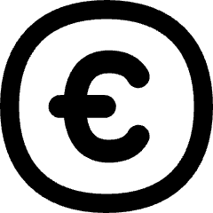 Euro Circle Icon from Flex Remix Set