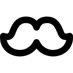 Moustache Icon from Flex Remix Set