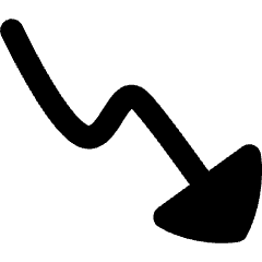 Graph Arrow Decrease Icon from Flex Remix Set