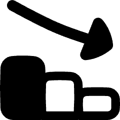Graph Bar Decrease Icon from Flex Remix Set