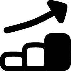 Graph Bar Increase Icon from Flex Remix Set