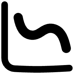 Graph Decrease Icon from Flex Remix Set