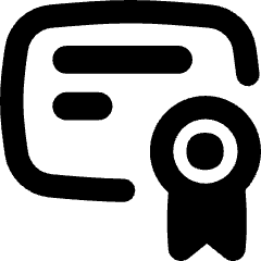Document Certificate Icon from Flex Remix Set