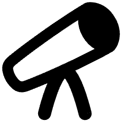 Telescope Icon from Flex Remix Set