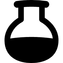 Circle Flask Icon from Flex Remix Set