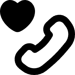 Phone Favorite Heart Icon from Flex Remix Set
