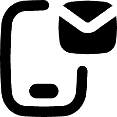 Phone Mail Icon from Flex Remix Set
