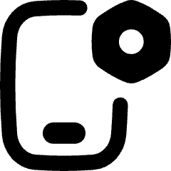 Phone Setting Bolt Nut Icon from Flex Remix Set