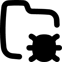 Bug Virus Folder Icon from Flex Remix Set