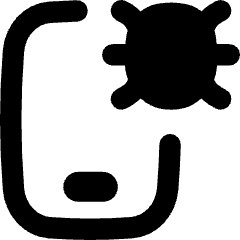 Bug Virus Phone Icon from Flex Remix Set