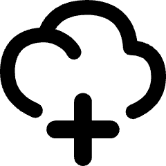 Cloud Add Icon from Flex Remix Set