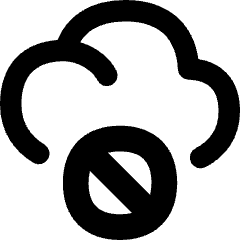 Cloud Block Icon from Flex Remix Set