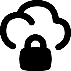 Cloud Lock Icon from Flex Remix Set
