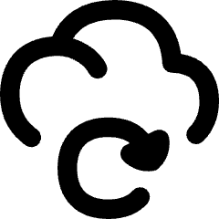 Cloud Refresh Icon from Flex Remix Set