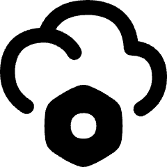 Cloud Setting Bolt Nut Icon from Flex Remix Set