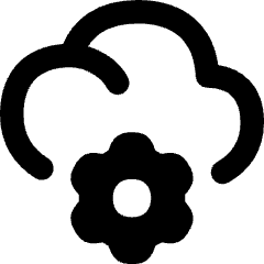 Cloud Setting Gear Icon from Flex Remix Set