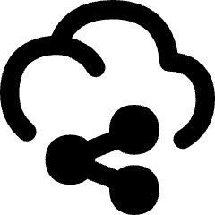 Cloud Share Icon from Flex Remix Set