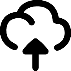 Cloud Upload Icon from Flex Remix Set