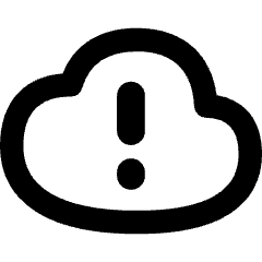 Cloud Warning Icon from Flex Remix Set