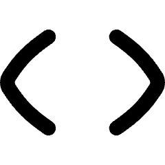 Angle Brackets Icon from Flex Remix Set