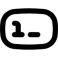Number Field Icon from Flex Remix Set