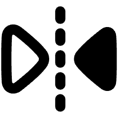 Flip Horizontal Arrow 1 Icon from Plump Remix Set